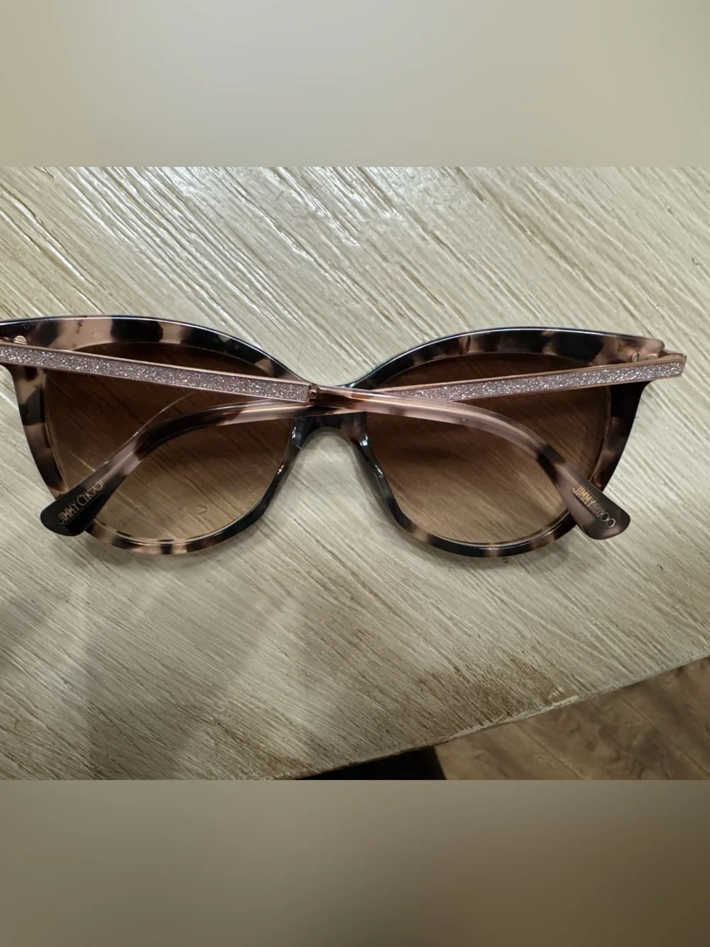 JIMMY CHOOSE RALEIGH/S 0T4H Tortoiseshell Cat-Eye Women's Sunglasses